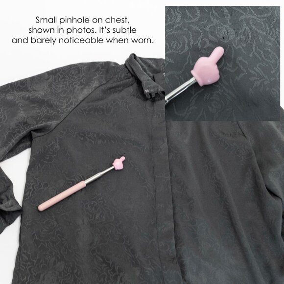 Vintage Christie & Jill Black Floral Jacquard Blouse 14 Baroque Goth Romantic - Picture 9 of 13